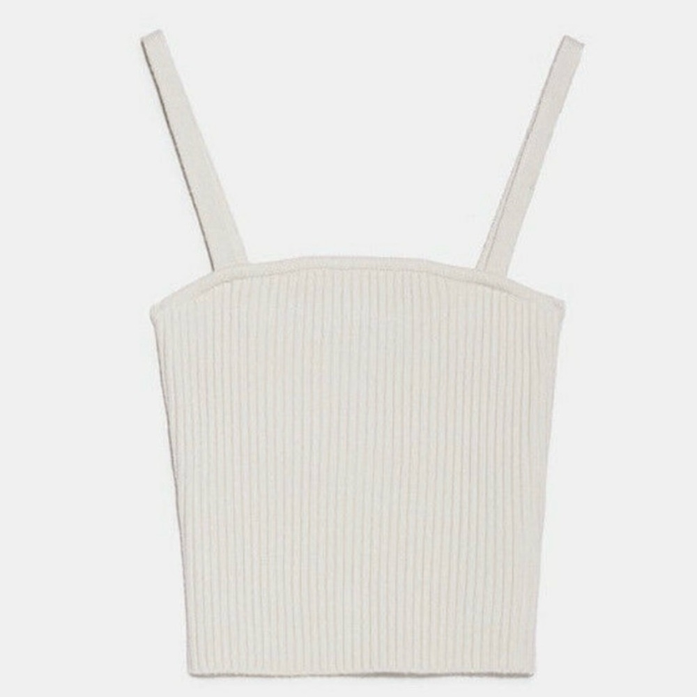 Zara Cream Knit Top